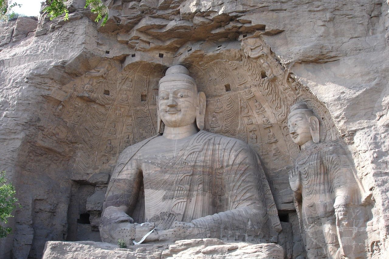 Carved niches at the Yungang Grottoes near Datong